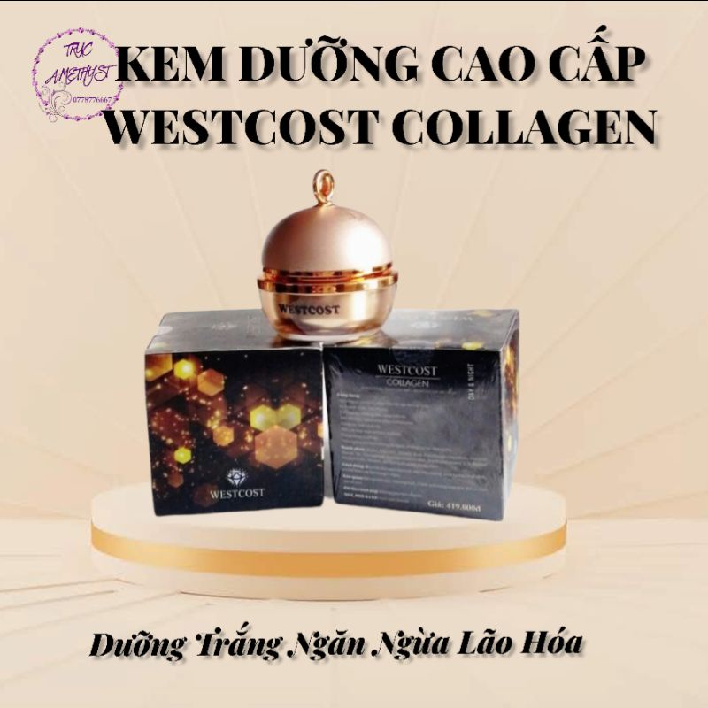 KEM DƯỠNG SIÊU TRẮNG WESTCOST COLLAGEN CỐT YẾN SPF 50