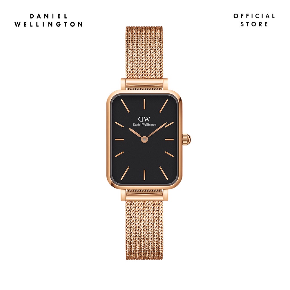 Đồng hồ Nữ Daniel Wellington dây lưới - Quadro Pressed Melrose 20x26mm DW00100432
