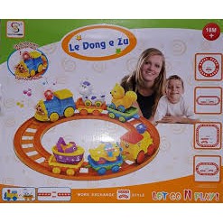 Đường tàu lắp ghép đường tàu dùng pin phát nhạc giúp bé phát triển trí tuệ, từ bỏ thói quen chơi điện thoại