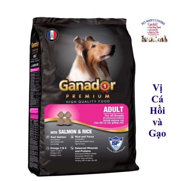3 Gói Thức ăn hạt cho Chó trưởng thành Ganador Gói 400g Thương hiệu từ Pháp Dinh dưỡng tốt nhất cho tất cả các giống Chó
