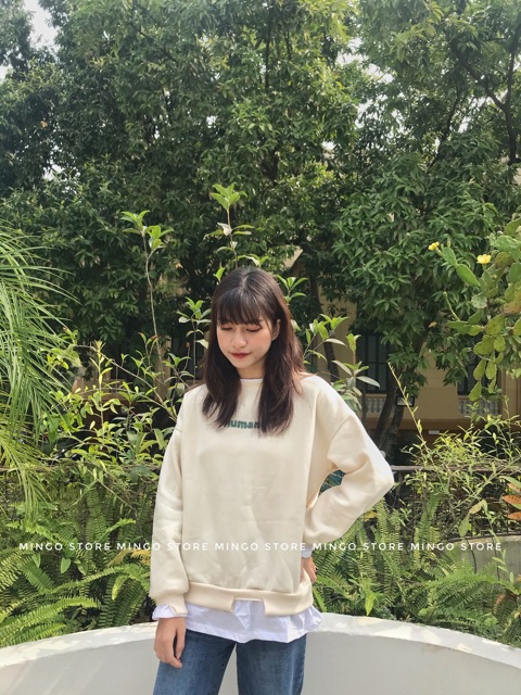 Áo nỉ Human 4 màu