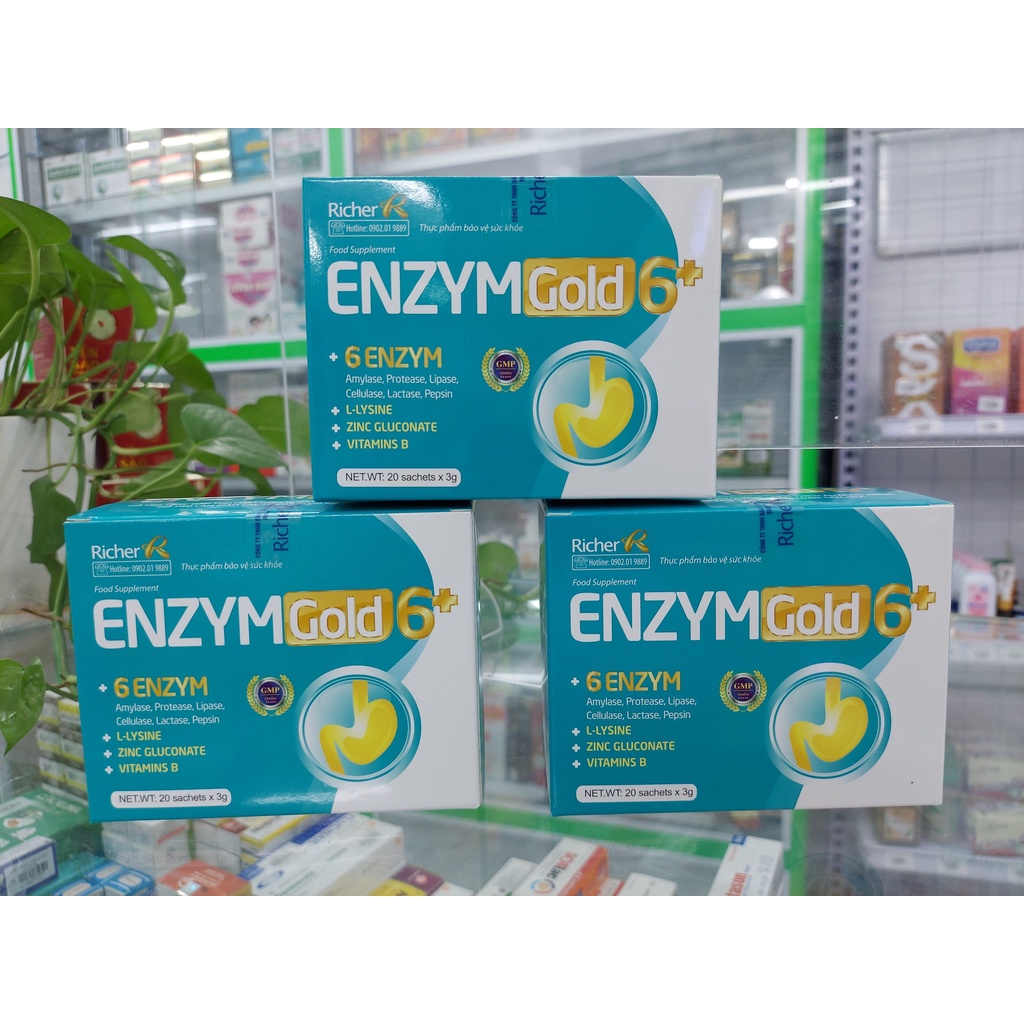 Enzym Gold 6+ - men tiêu hóa giúp trẻ ăn ngon, kích thích hệ tiêu hóa tăng hấp thu dưỡng chất