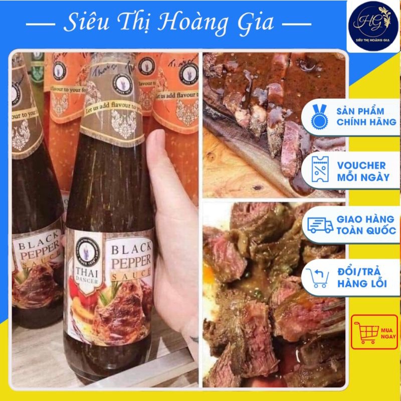 Sốt chấm bò tiêu đen thái lan