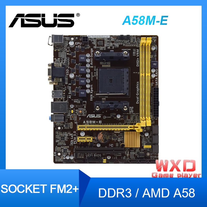 AMD Bo Mạch Chủ fm2 + pci-e 3.0 usb2.0 sata ii atx a10 a8 a6 a4 Cho asus a58m-e ddr3