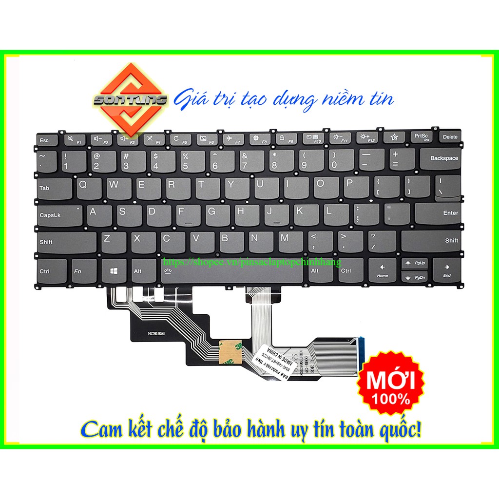 Bàn phím laptop Lenovo ideapad S540-14 có nền LED, bảo hành đổi mới.