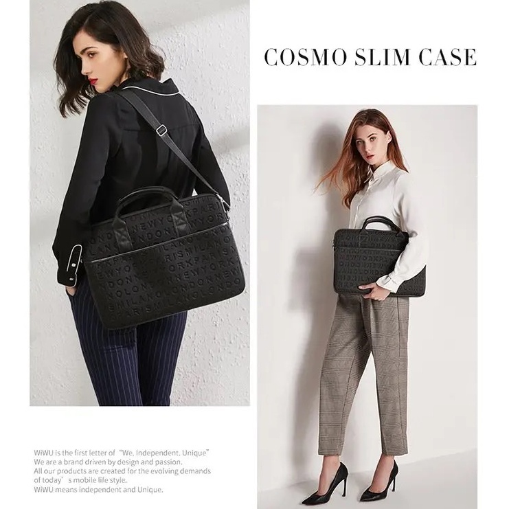 Túi xách thời trang WIWU COSMO Slim bag cho laptop , Mac Air , Pro 13,3 - 14 inch – 16 inch , chống nước , siêu nhẹ