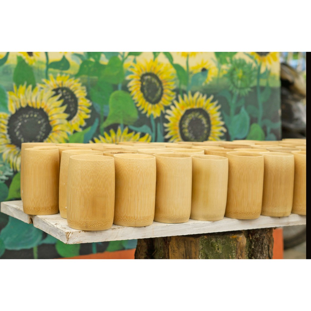 Cốc tre đựng bút, ly tre khắc tuỳ chọn làm quà tặng