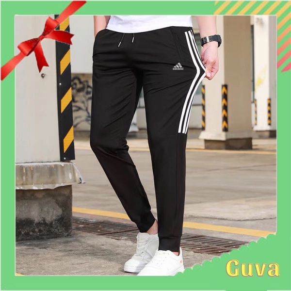 ` Quần jogger thể thao nam nữ ống bó thu đông hot 2021 chất UMI co dãn VG652