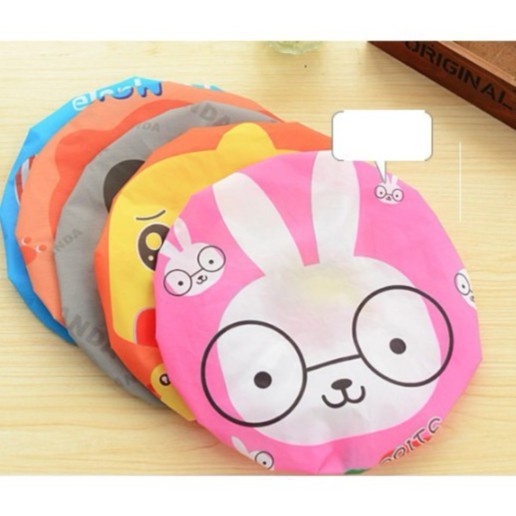 Mũ Tắm Trùm Đầu In Hình Cute - Mũ Trùm Đầu Khi Tắm Chống Nước Tiện Dụng ( Nhiều Hình ) 1248 Korea Store 88