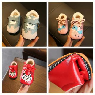 GIÀY GIỮ ẤP TẬP ĐI ĐẾ MỀM CHỐNG TRƯỢT CHO BÉ 0-12 tháng