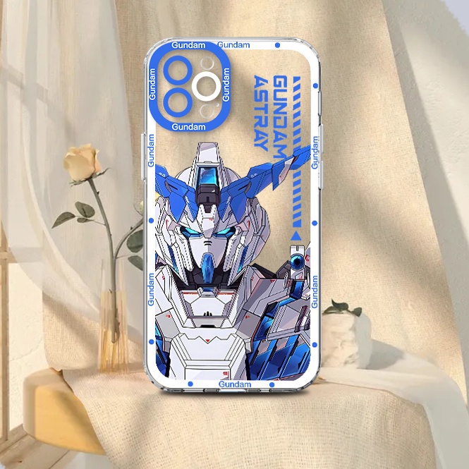 Gundam Phone Case Cool Mobile Suit Transparent New Customized Protective Case Personality Mecha Anime
