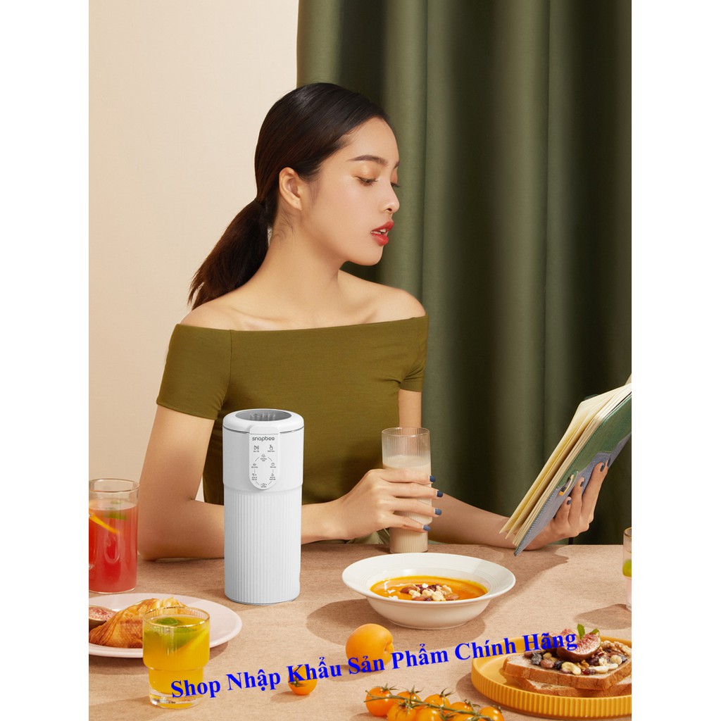 [CHÍNH HÃNG] Máy Làm Sữa Hạt Mini Đa Năng Snapbee - Làm Sinh Tố, Nấu Cháo, Soup -  Nhanh, Dễ Vệ Sinh