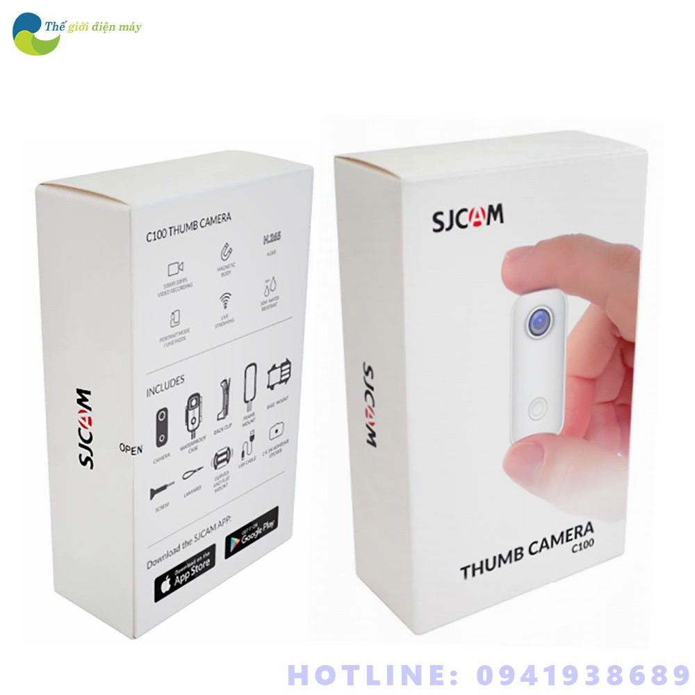 Camera Hành Trình SJCAM THUMB CAMERA C100 - Bảo Hành 12 Tháng - Shop Thế Giới Điện Máy