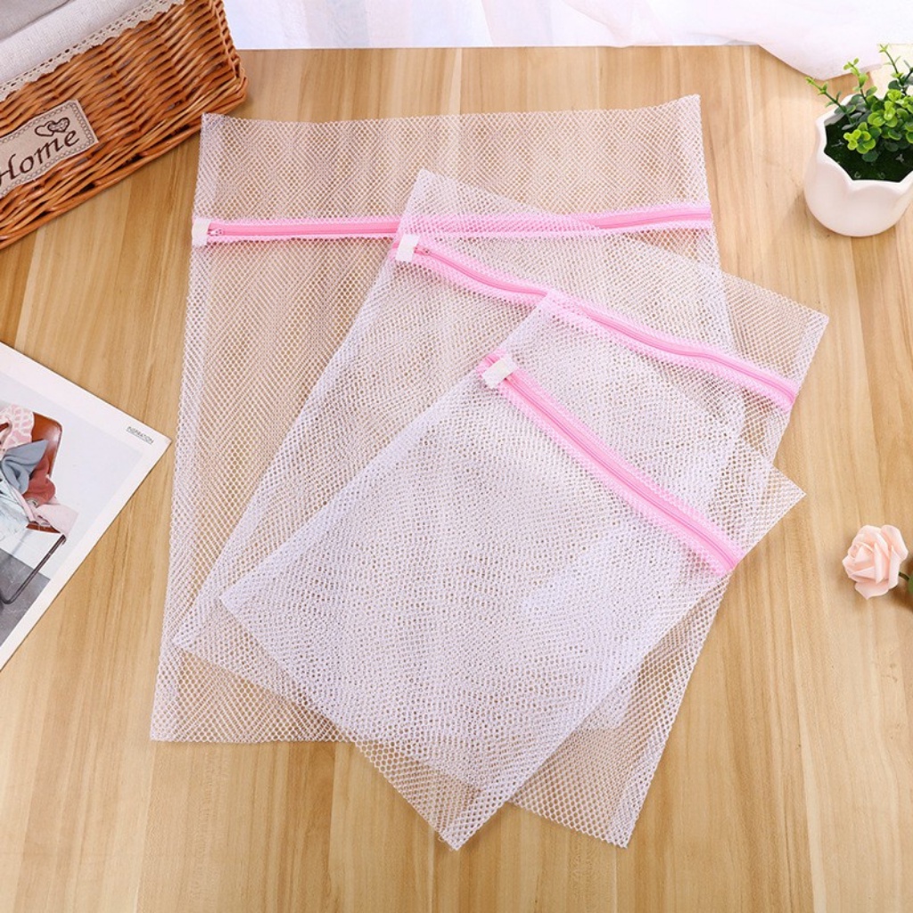 Túi giặt đồ máy giặt, chất liệu sợi lưới dai chắc bền bỉ kích thước 50x60cm - MAMI.TITI