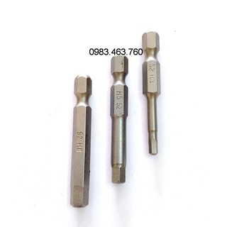 BỘ 15 MŨI VÍT ĐẦU LỤC GIÁC S2 H3-H5-H6