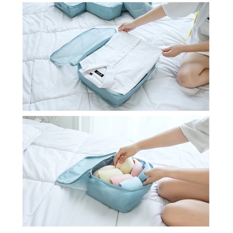 Sét 6 túi đựng đồ du lịch đủ size