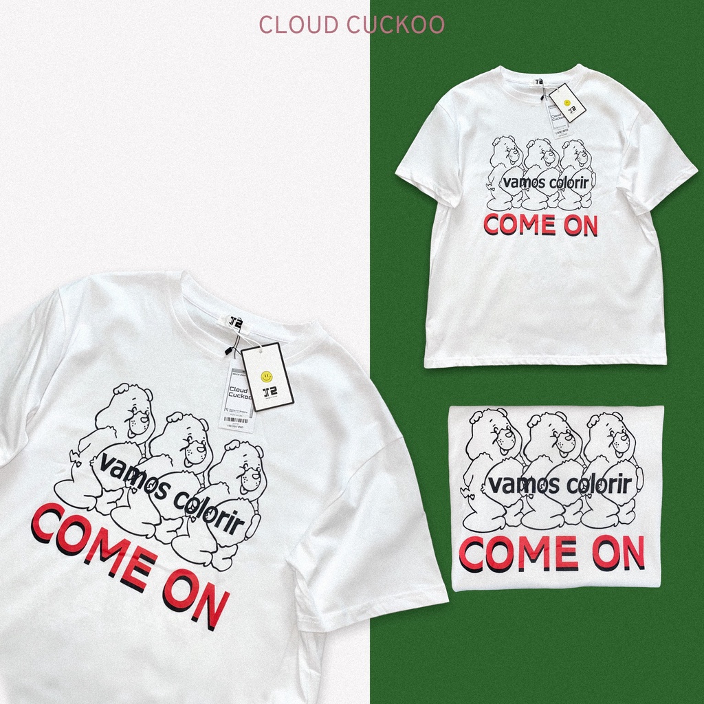 Áo Thun Nữ In Hình 3 Chú Gấu Chất Liệu Cotton Cao Cấp - Mã Số: J0799