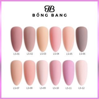 Sơn gel AS Sơn móng tay gel sơn nail dùng máy hơ gel tone màu hồng phấn BỐNG BANG mã LS 15ml