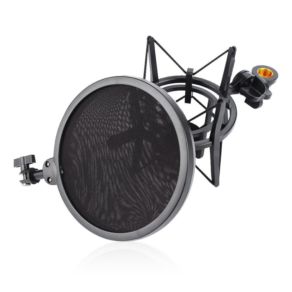 Shock Mount kèm màng lọc âm cho Mic thu âm