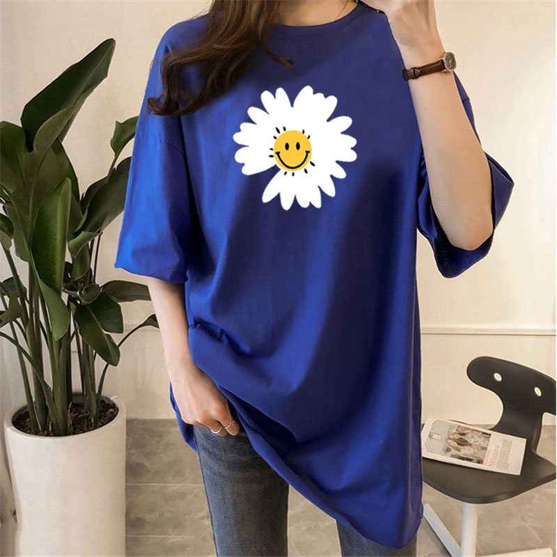 NRVP Áo Thun Nữ Ngắn Tay Họa Tiết Hoạt Hình Thời Trang