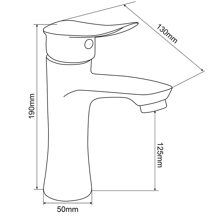 Vòi lavabo nóng lạnh Inox SUS 304 Eurolife EL-ORCHID 02 (Trắng vàng)