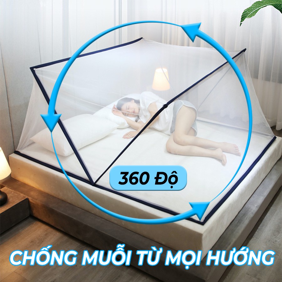 Màn chụp tự bung, màn chụp gấp gọn chống muỗi chất lượng cao dành cho trẻ em và người lớn