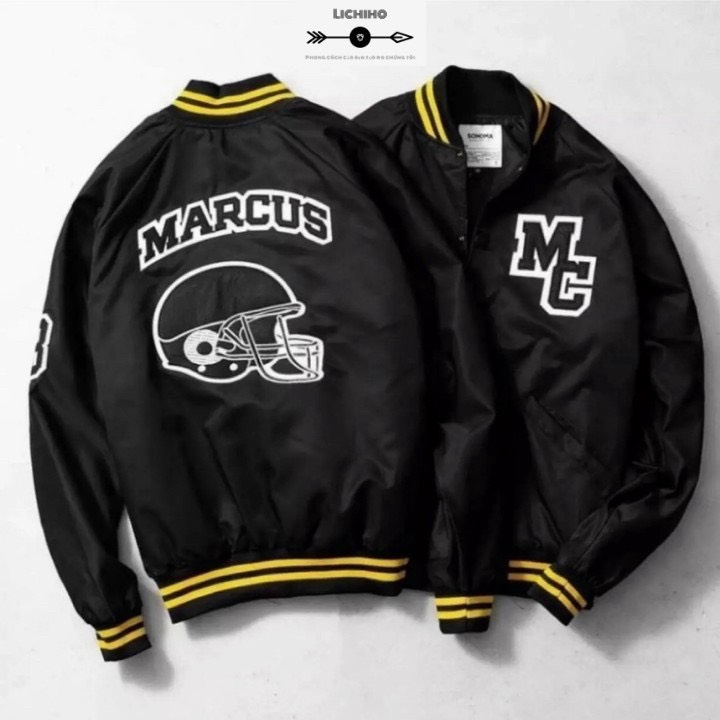 Áo khoác bóng chày nam nữ in hoạ tiết