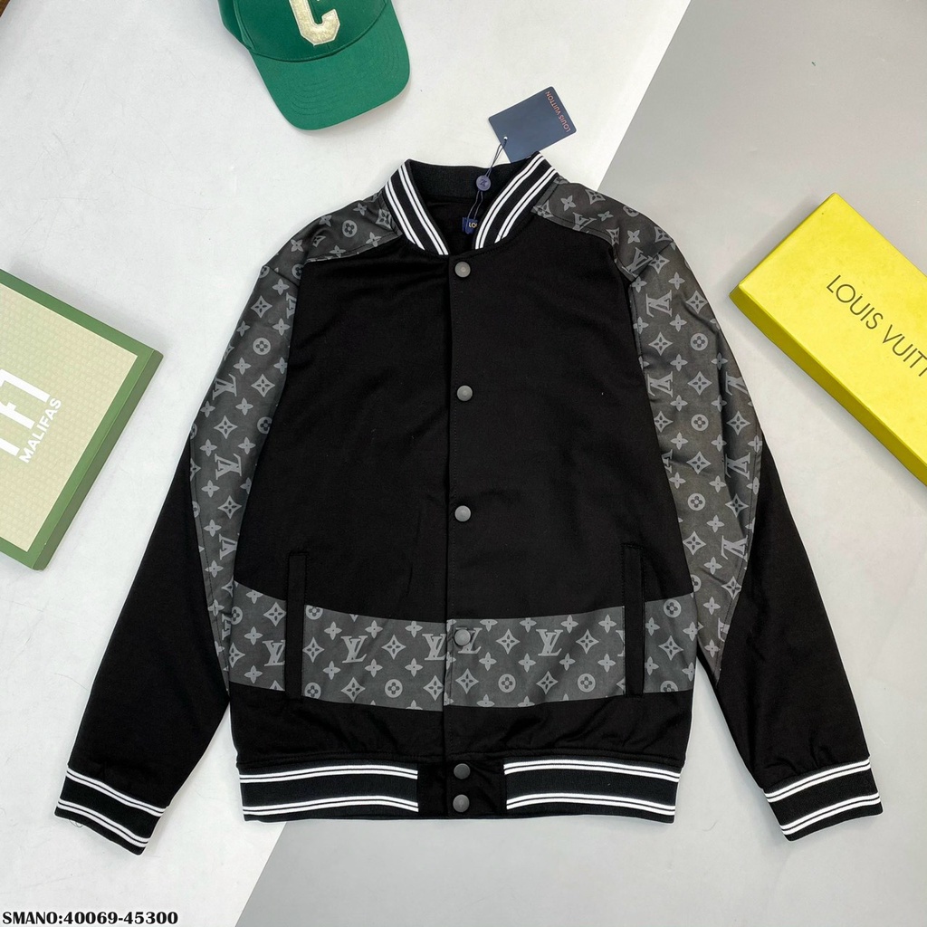 [Ảnh Thật] Áo Khoác Bomber Tay Da Palm - Áo Bomber Đẹp Cho Nam