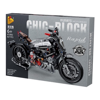 Đồ chơi lắp ráp panlos 672002 - mô hình xe mô tô ducati phân khối lớn - 827 mảnh
