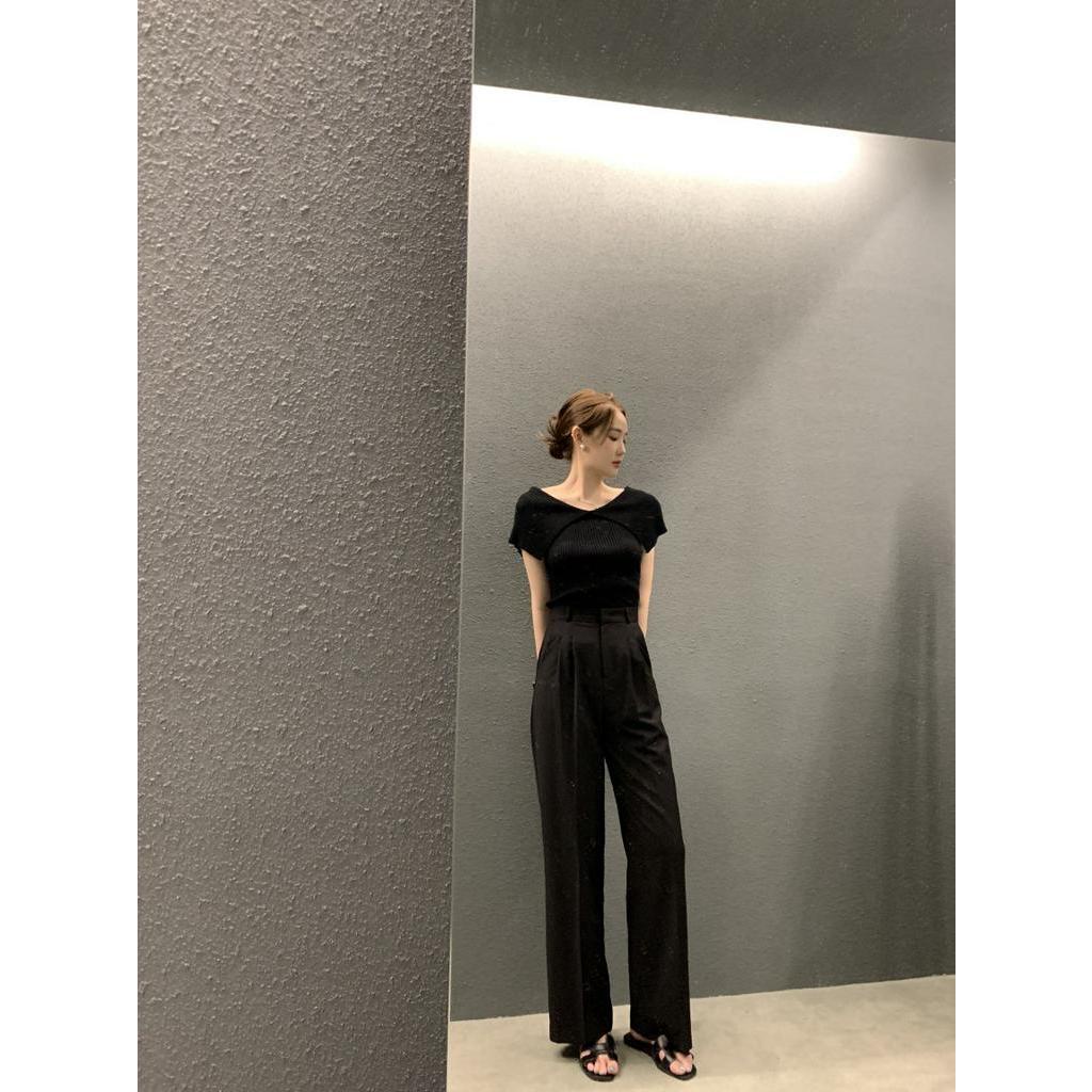 Áo sweater Peppermint dáng ôm hở vai thời trang Hàn Quốc cho nữ 54651