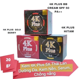 Kem 4K Plus 5X Thái Lan Dưỡng Da, Kem Nền, Serum, Chống nắng