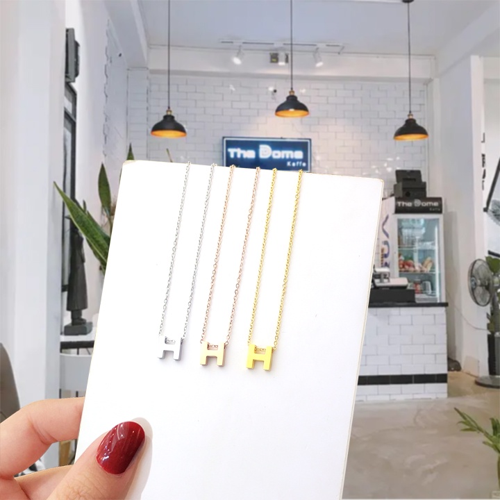 Dây chuyền titan kiểu chữ H không gỉ