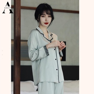 Đồ bộ nữ pijama đồ ngủ nữ dài tay lụa cao cấp