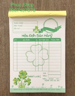 Hoá Đơn Bán Lẻ Cute