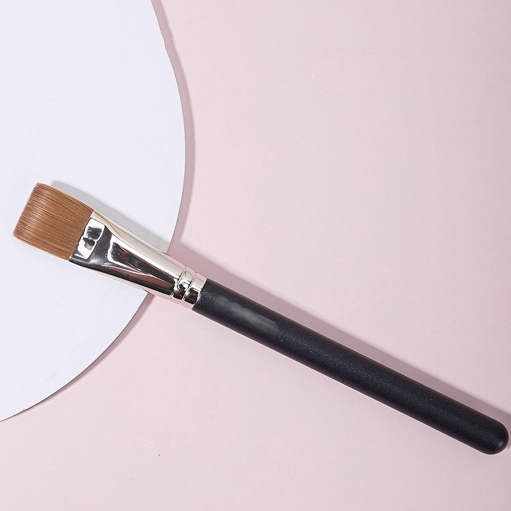 CODseller Facial Brush Hand-held Thick Handmade Flat Makeup Brush for Girl