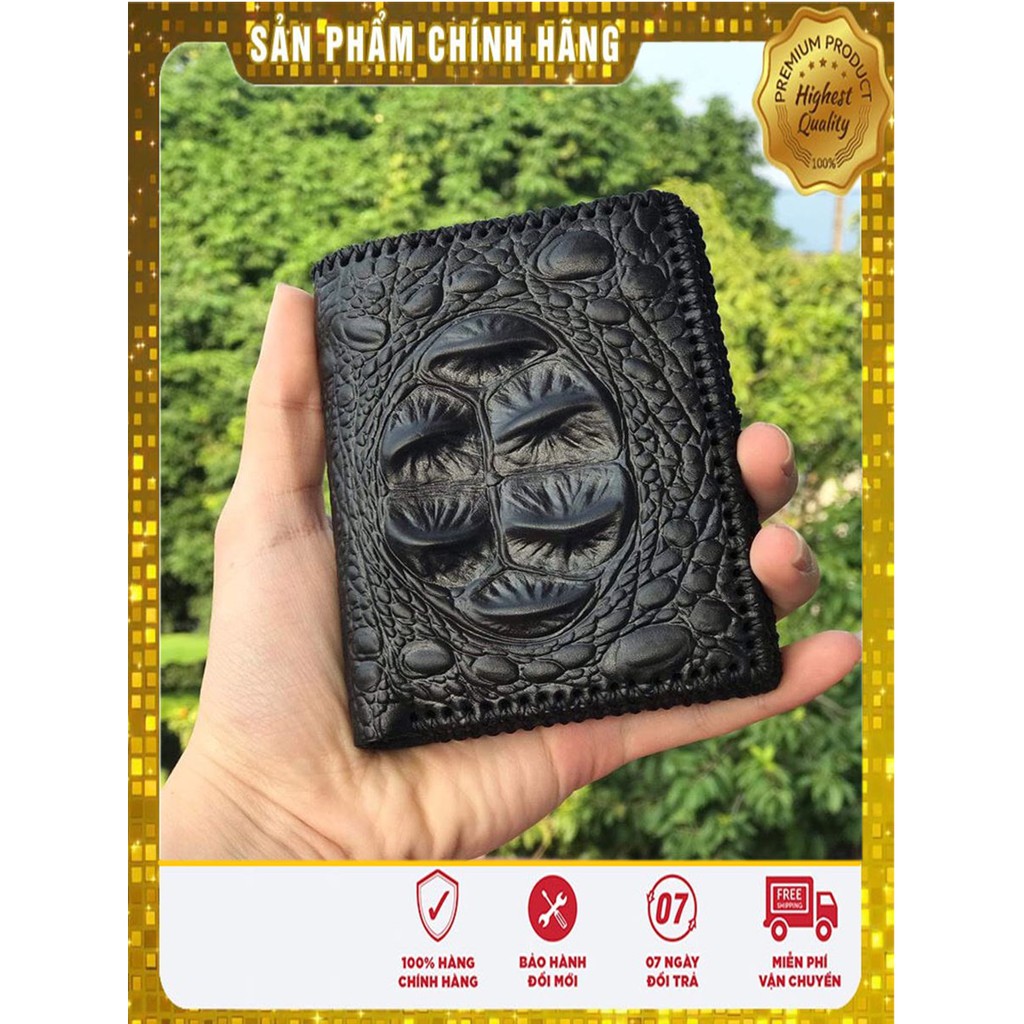 Ví Nam Da Bò Vân Cá Sấu