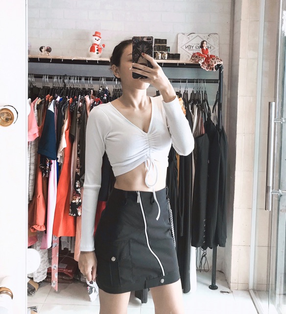 Uri Skirt chân váy khóa kéo | BigBuy360 - bigbuy360.vn