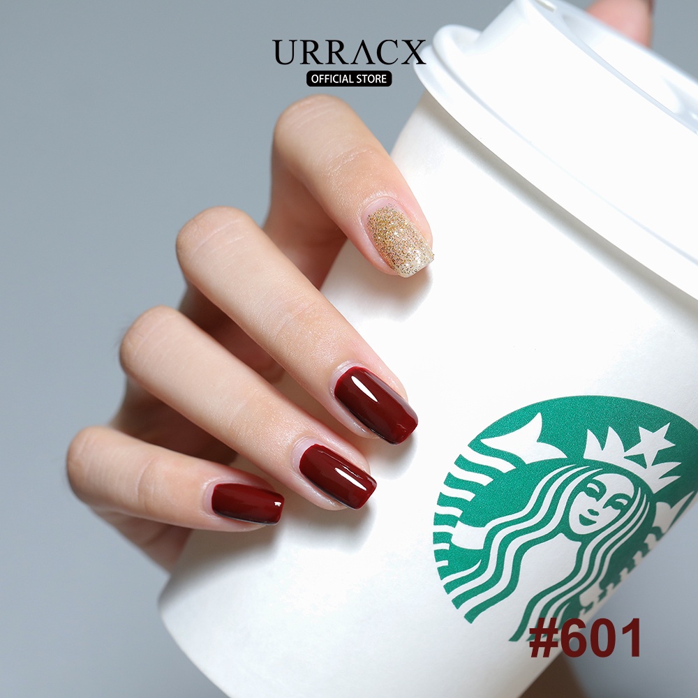 URRACX Sơn móng tay thạch bóng trong suốt sơn móng tay 8ml