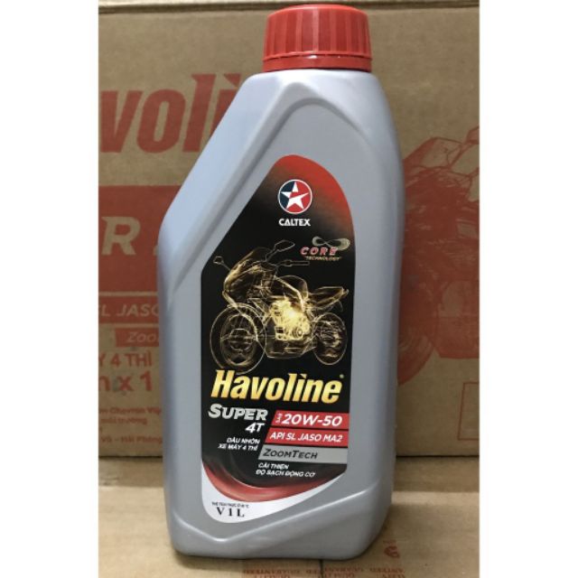 Dầu nhớt xe  Havoline 20w50 4T-1Lít