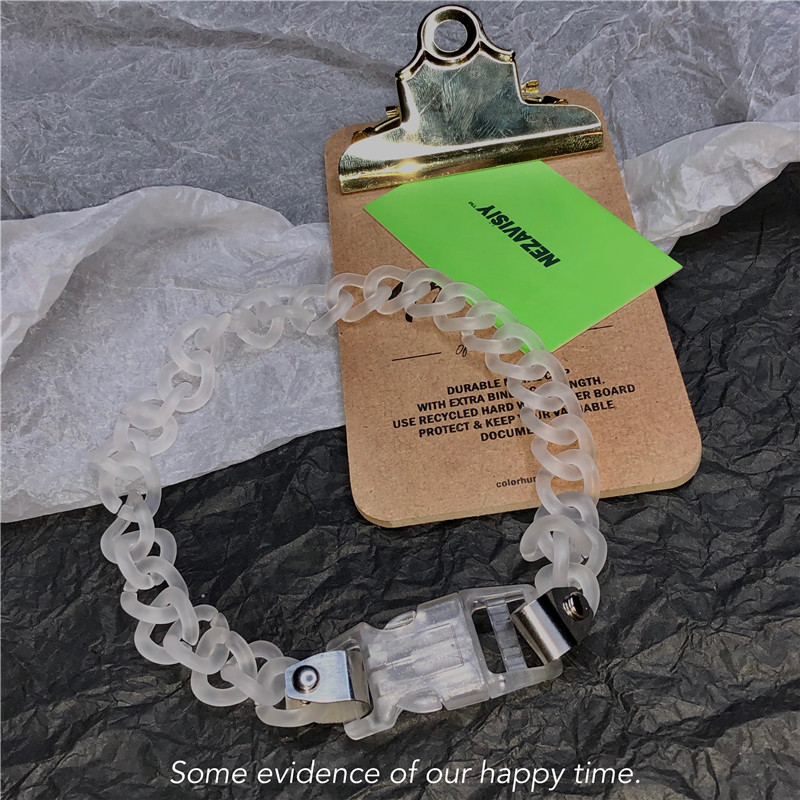 Vòng Tay Trong Suốt Thời Trang 235092Vòng Tay Trong Suốt Khóa Kim Loại Phong Cách Hàn Quốc