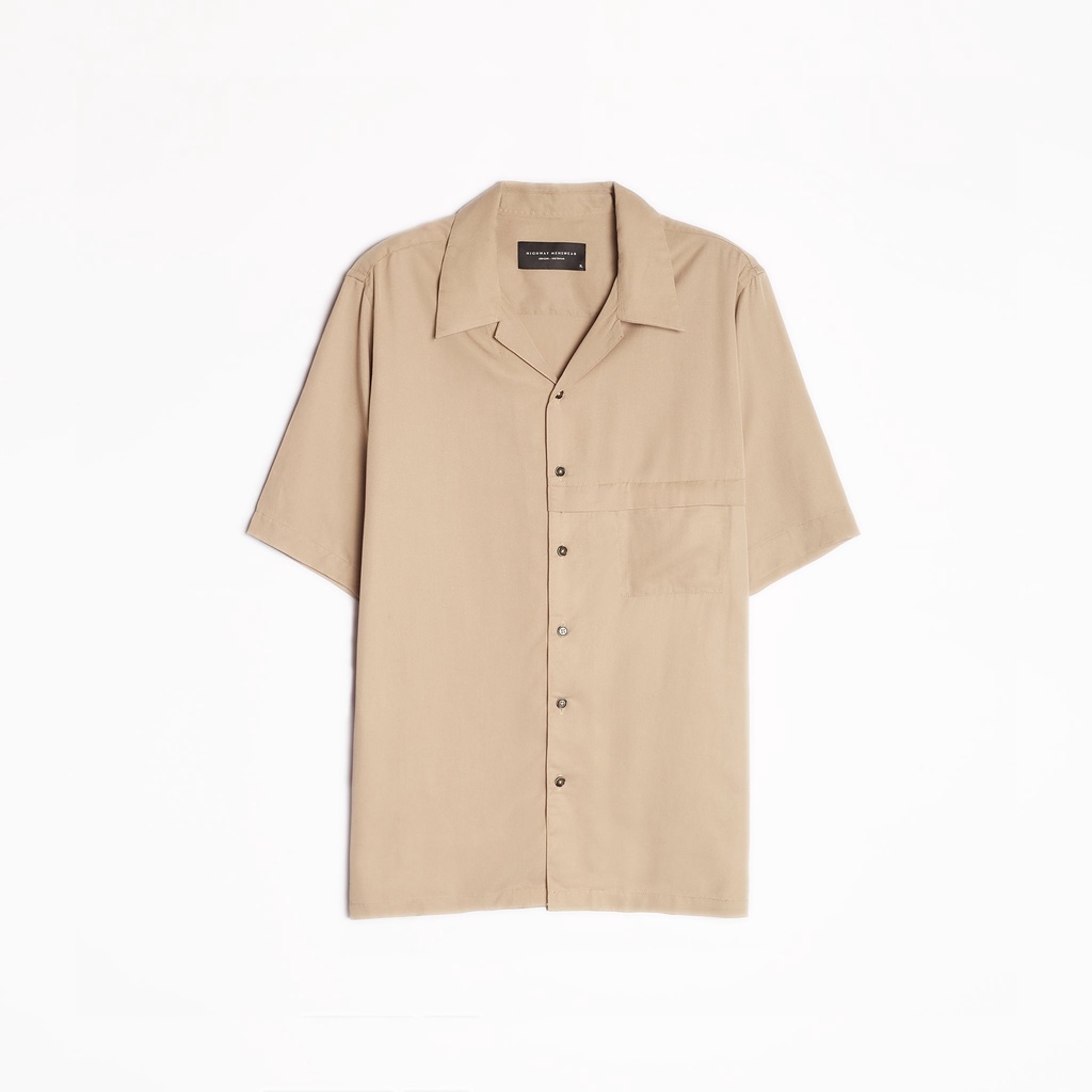 Áo Sơ Mi Ngắn Tay Nam HIGHWAY MENSWEAR Harold Cuban Shirt | BigBuy360 - bigbuy360.vn