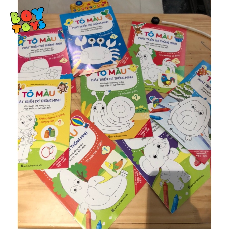 Set 8 đồ chơi tô màu cho bé thỏa sức sáng tạo