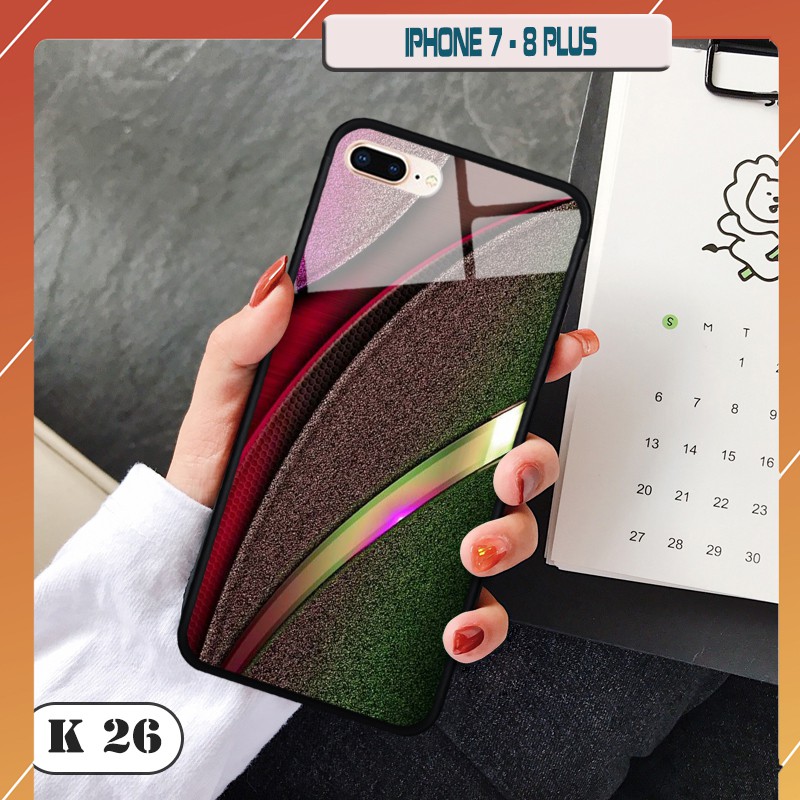 Ốp lưng kính 3D cao cấp iPhone 7/ 8 Plus