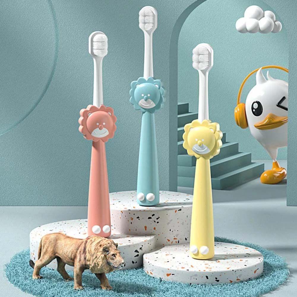 Bàn Chải Đánh Răng Mát Xa Tay Cầm Malcom Tiện Lợi Cho Bé 2-10 Tuổi