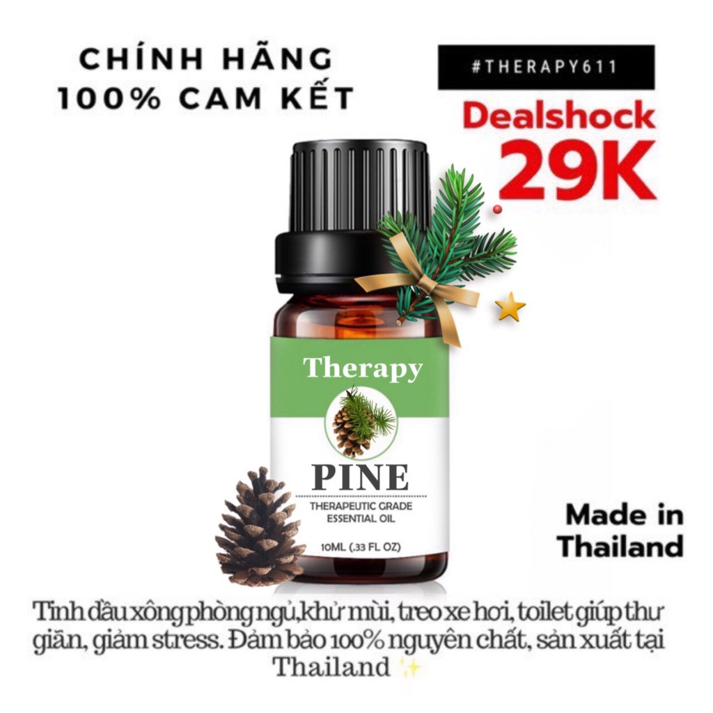 [𝗦𝗔𝗟𝗘]..::✨Tinh Dầu Nguyên Chất Hương Gỗ Thông - Pine ✨::..