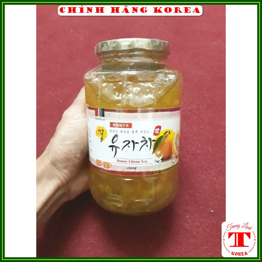 Mật ong chanh hàn quốc MasilRaon, lọ 1kg - Trà chanh mật ong nội địa, tranglinh