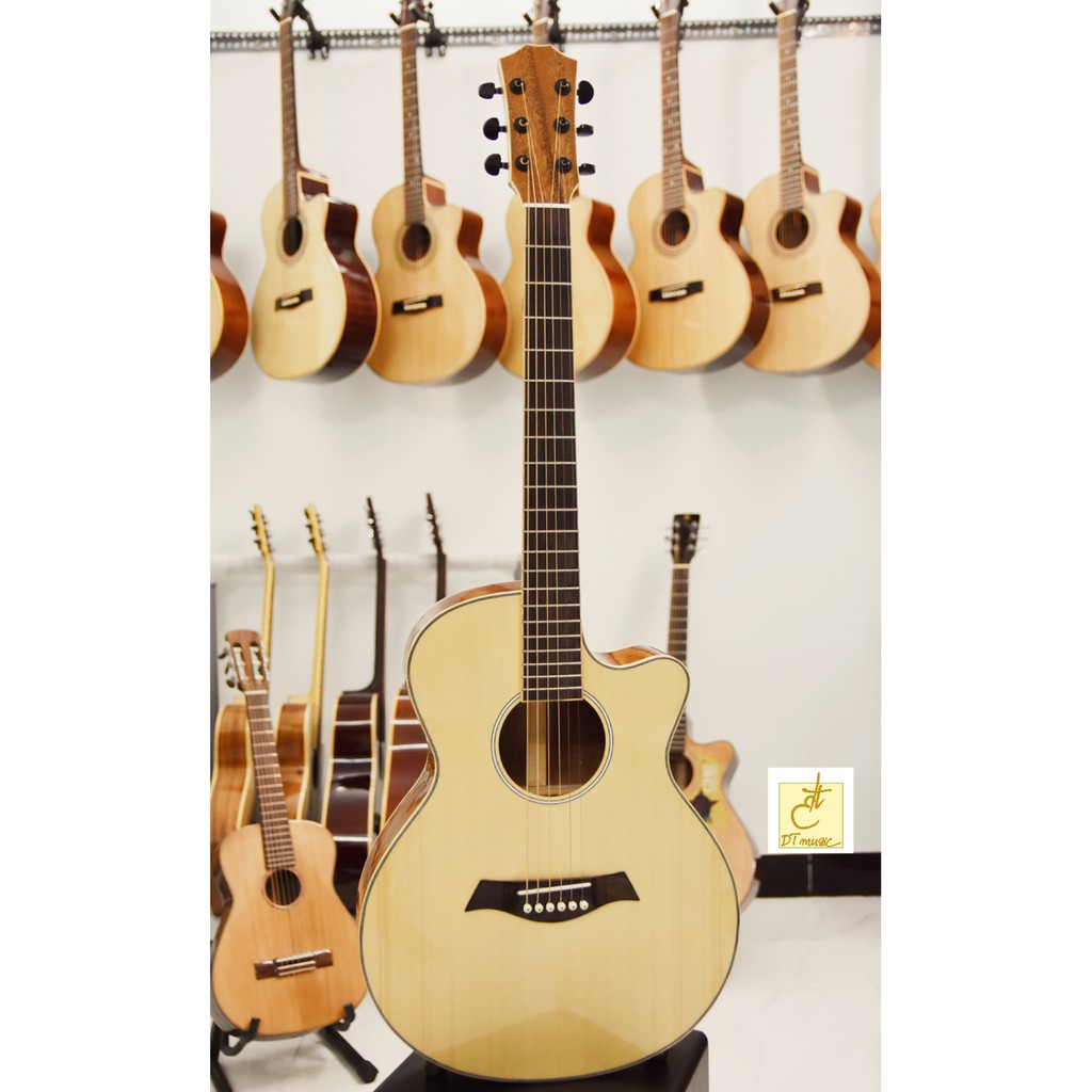 Guitar Acoustic | Gỗ Mahogany (Bắc Phi) | DT-A25c3 | Tặng kèm phụ kiện