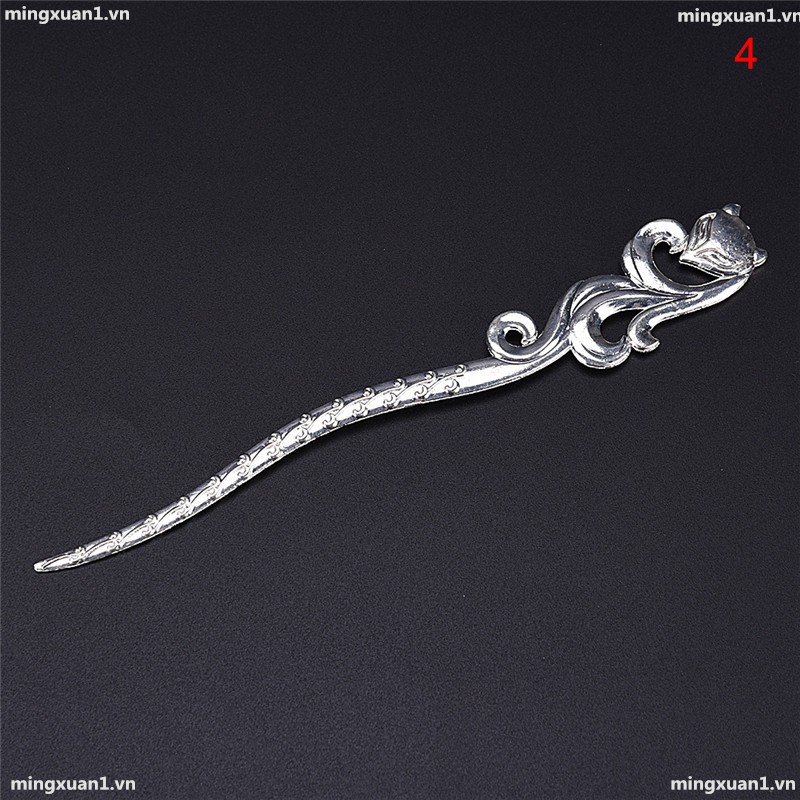 Kẹp Tóc Hợp Kim Bạc Họa Tiết Hình Học Thời Trang