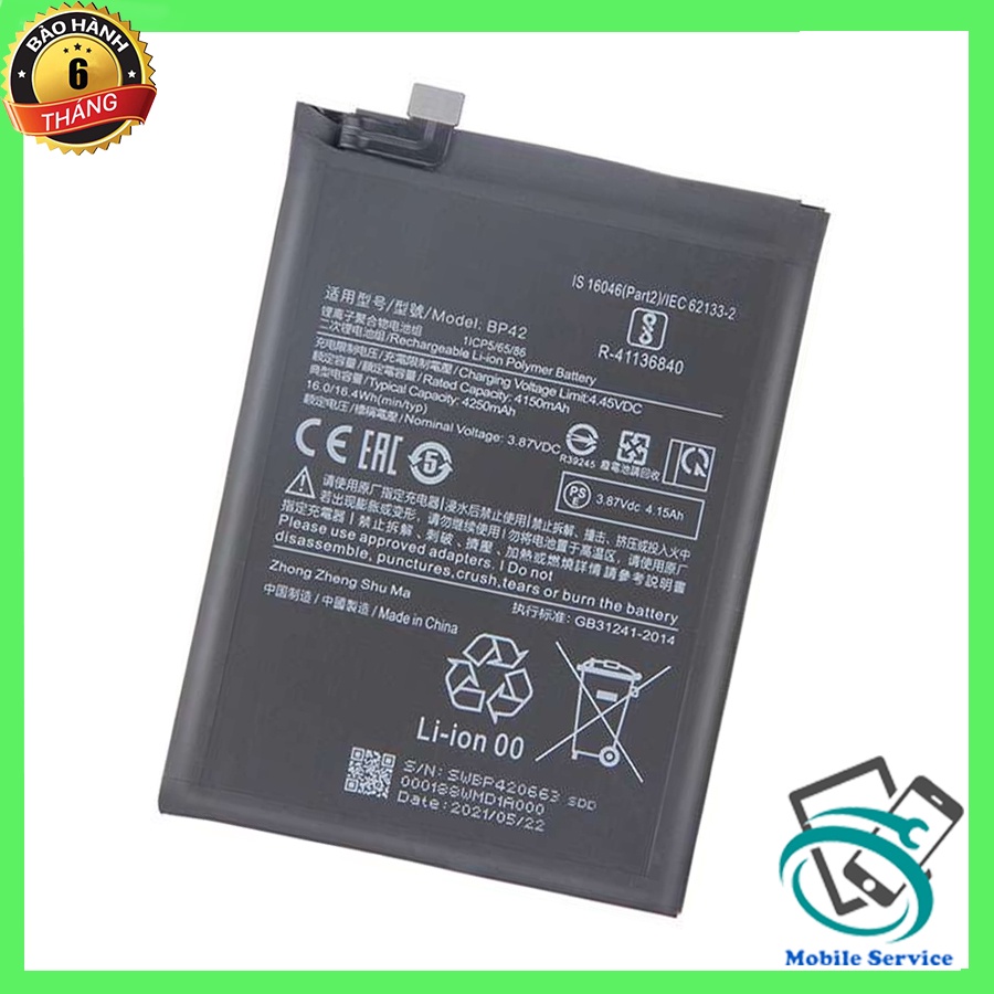 Pin Xiaomi Mi 11 Lite, ,  4250mAh, Zin, Chính hãng