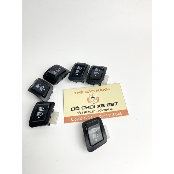 Công tắc đèn 3 chế độ lắp xe honda. chức năng tắt-pha-cos